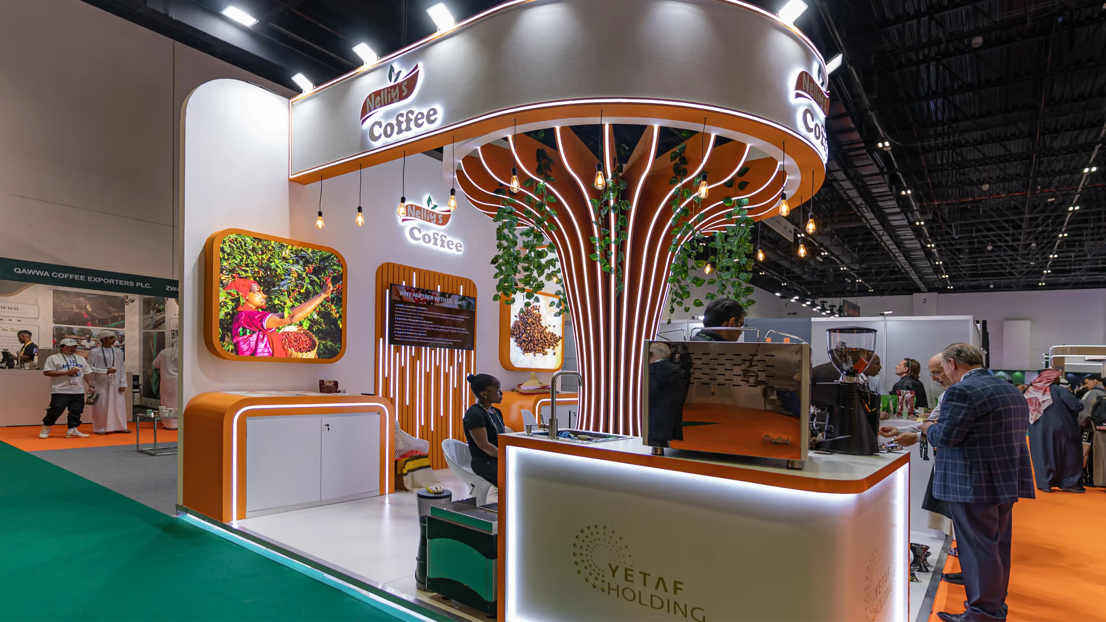 Custom exhibition stand fabrication by Impact Makers Events