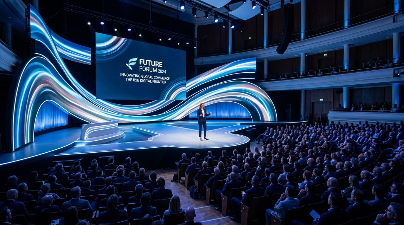 Integrating Curved 4K LED Ribbons & Concert Audio into B2B Pavilions